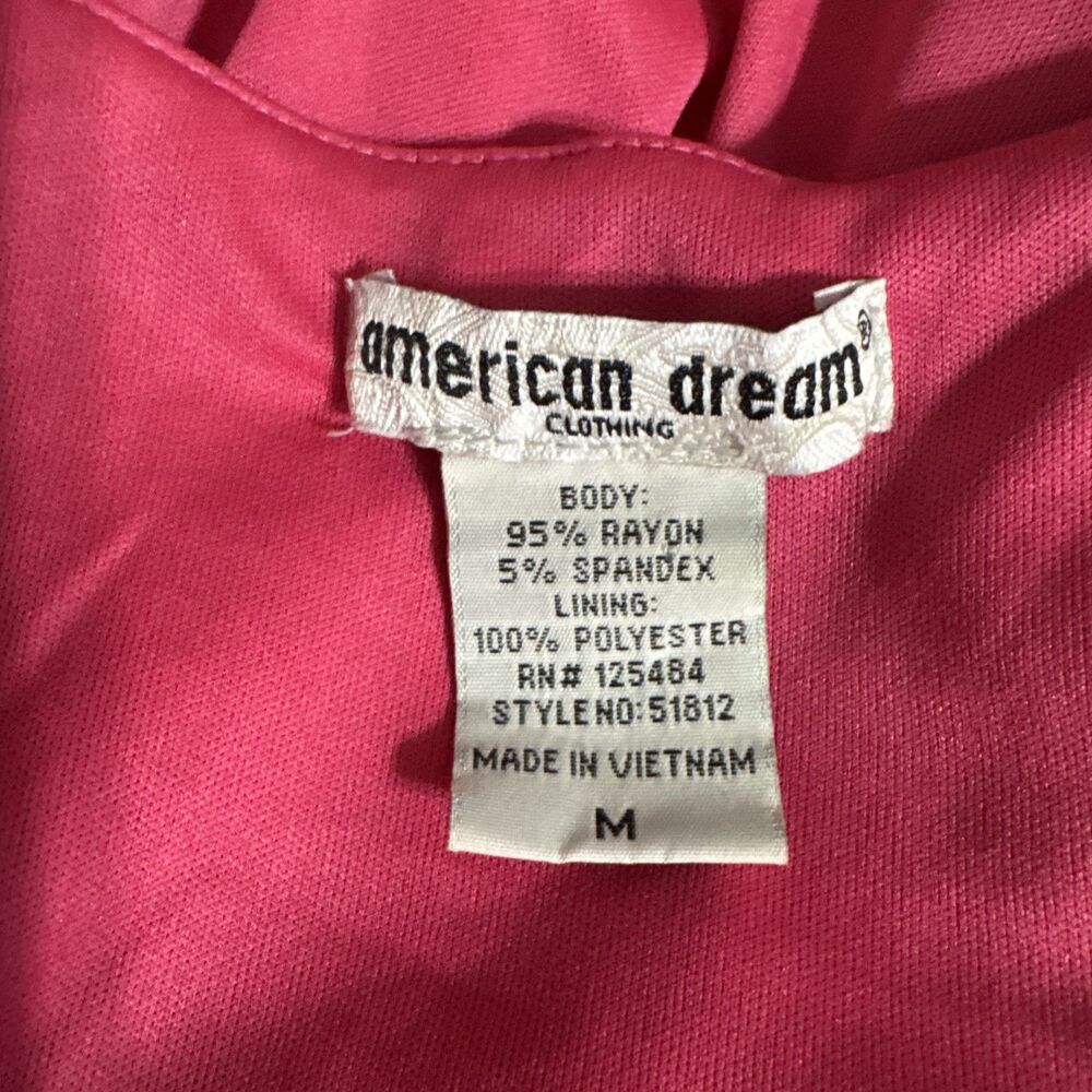 Vintage Y2K Bubblegum Pink Cami Tank Top Women’s Size M Adjustable Strap Formal - Picture 11 of 11